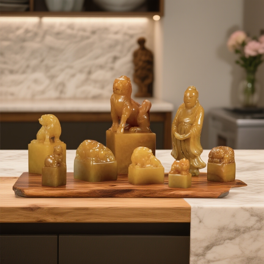 福州寿山石古兽印章纯手工篆刻精美摆件