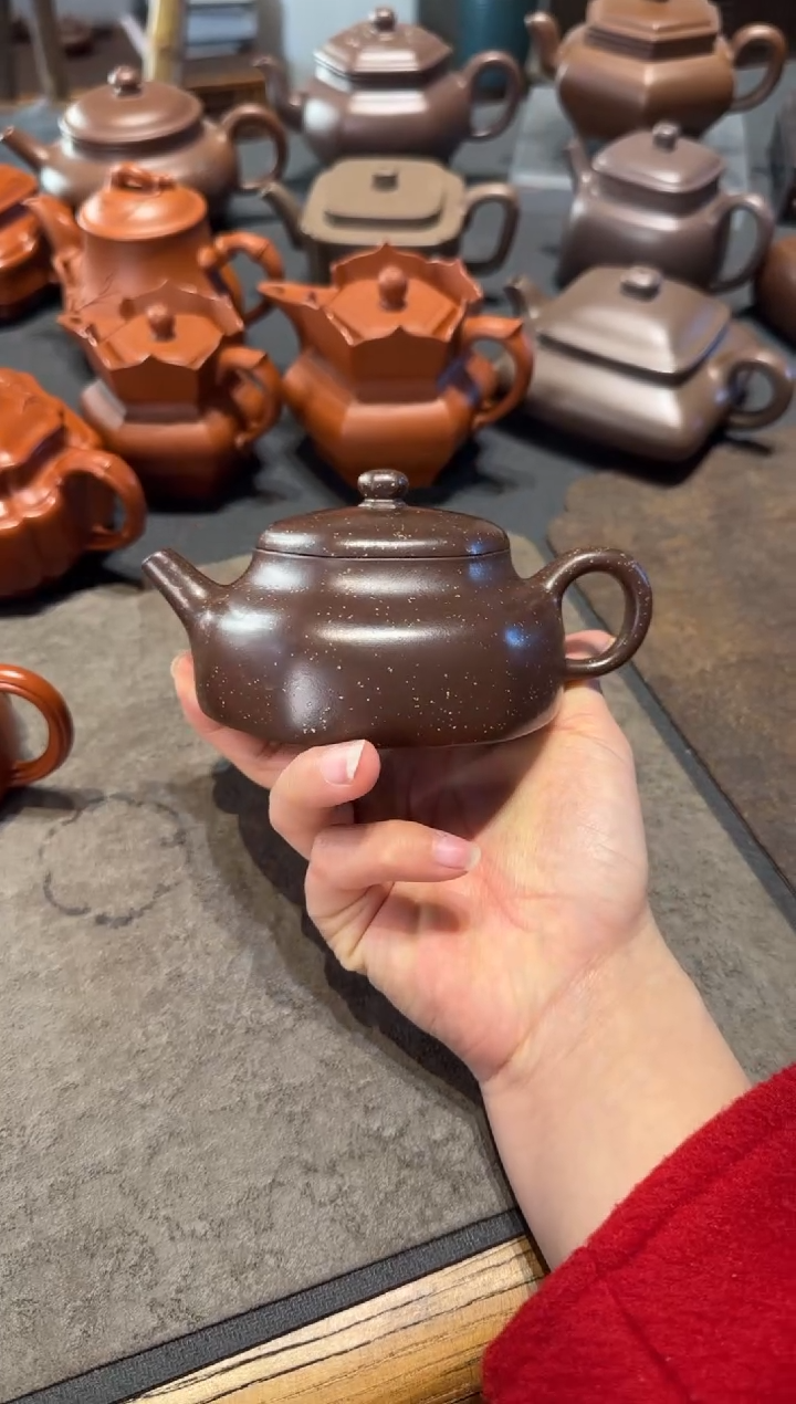 【闪购商品】紫砂茶壶六方静乐 铺砂