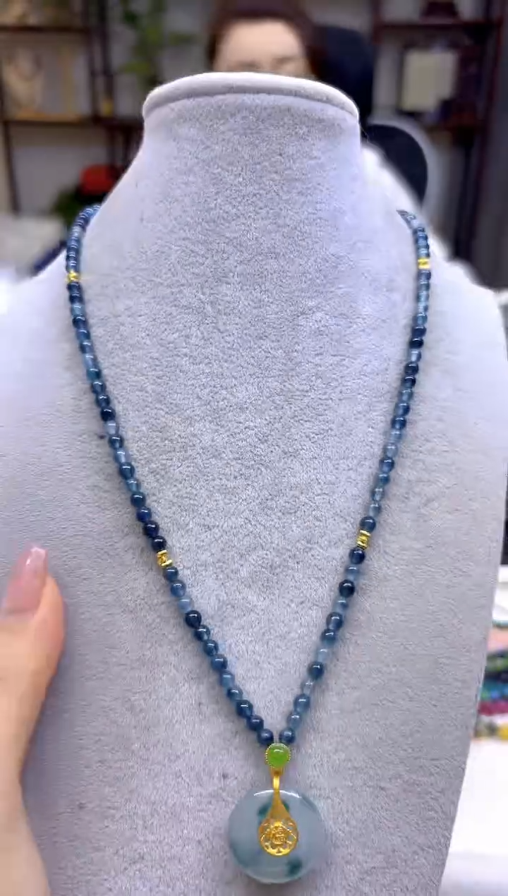 翡翠未镶嵌项链DIY款M664