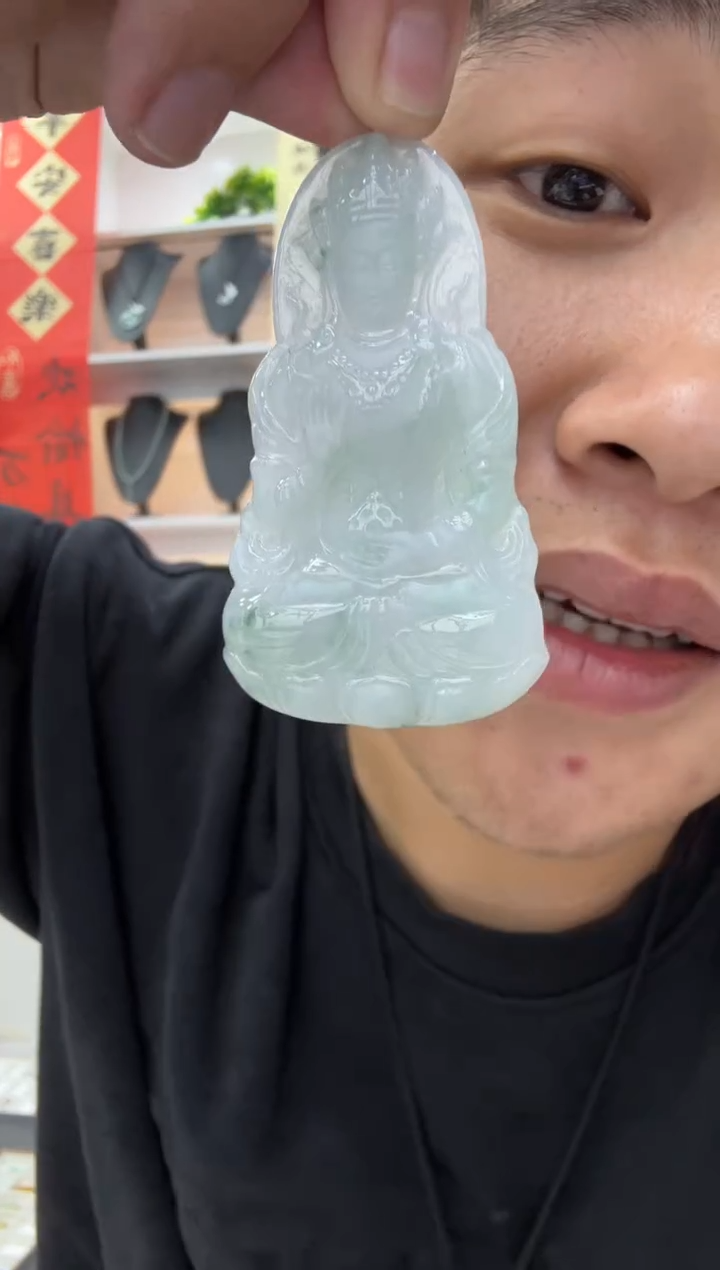 【闪购商品】翡翠颈饰未镶嵌天然翡翠A货孤品一件