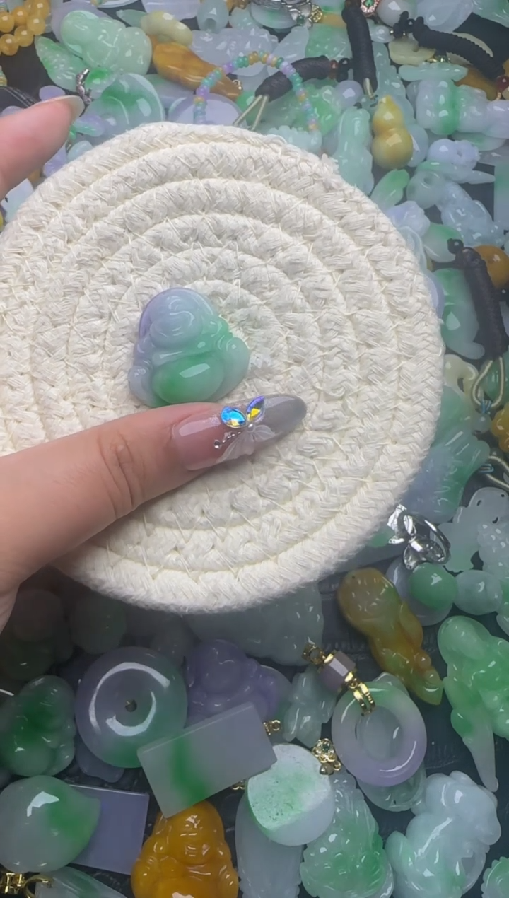 翡翠未镶嵌颈饰天然缅甸翡翠吊坠