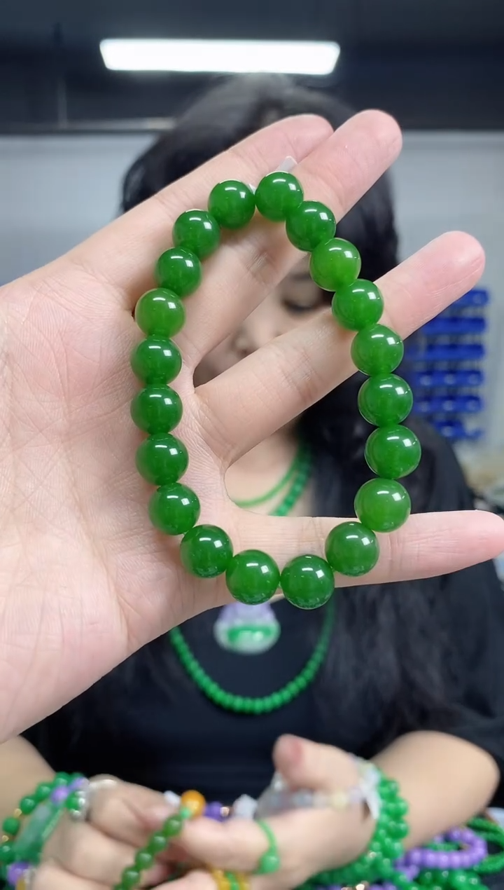 手链未镶嵌和田玉（碧玉）闪购链接多样性发其一颜色微差