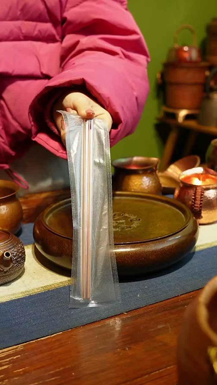 【闪购商品】纯紫铜实心筷子（冲之雅器）