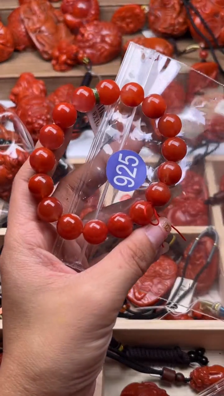 【闪购商品】南红玛瑙珠宝奇石合金925-12+