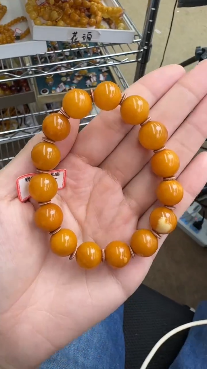 【闪购商品】琥珀手串未镶嵌804秒拍号