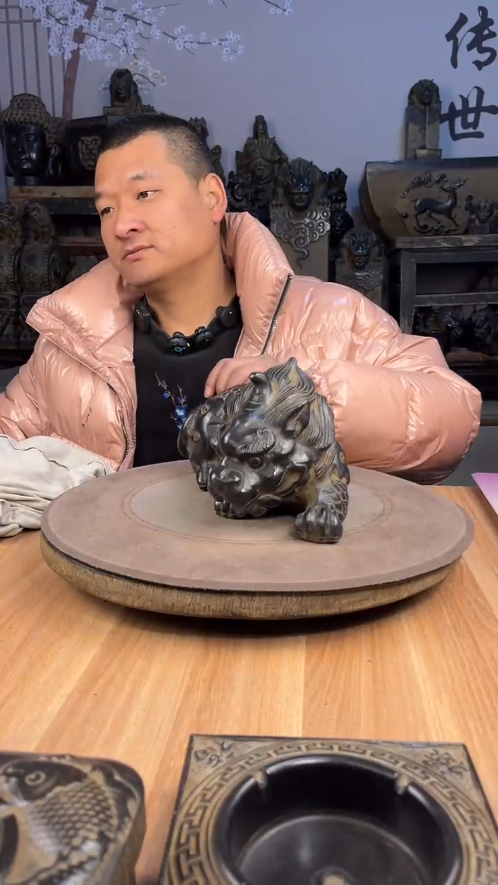 石材青石仿古貔貅天禄一只