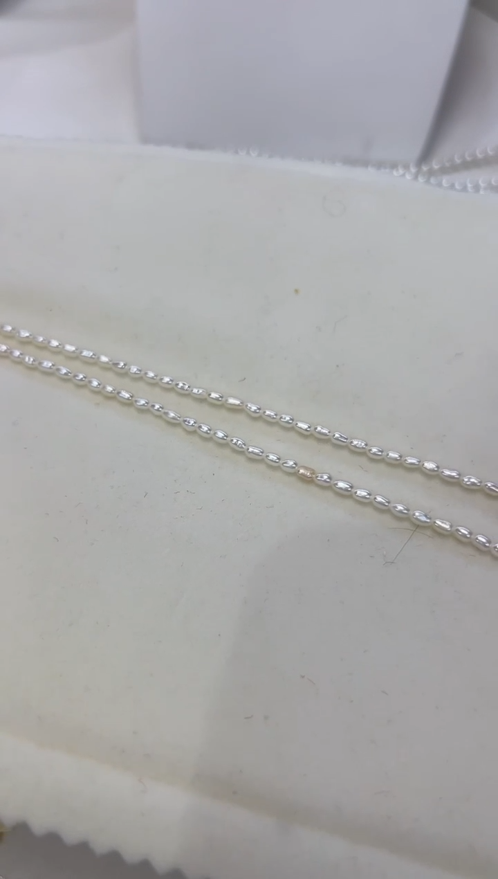 淡水珍珠银S925镶嵌颈饰白keshi多样性发一件