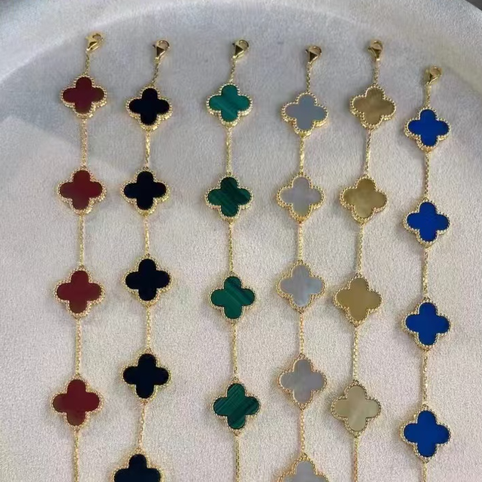 四叶草黄金手链【多种颜色可选】