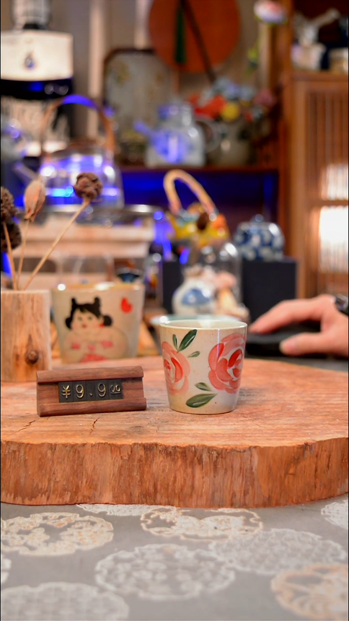 【闪购商品】杯子红手工手绘手工手绘