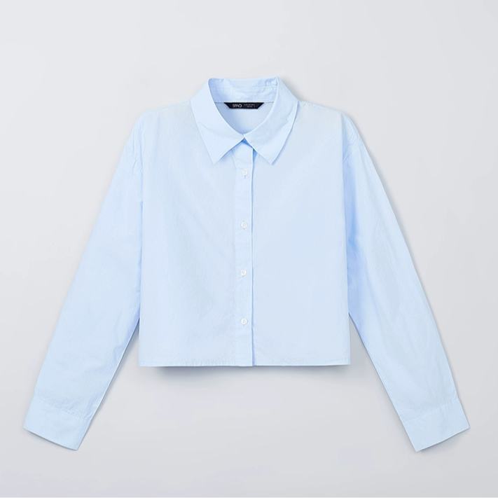 【商场同款新品】SPAO韩国同款2025年春季女士长袖短衬衫SPYWF23W04