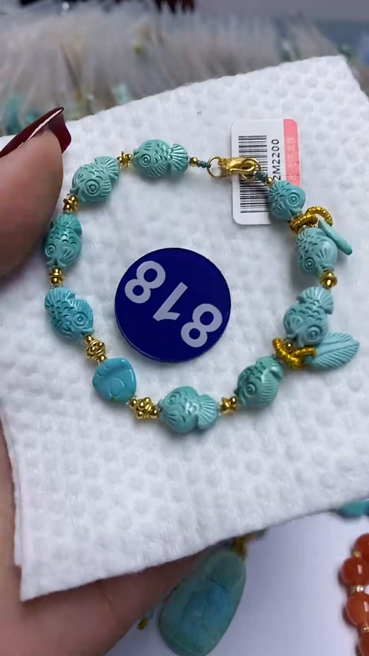 【闪购商品】绿松石手链银S925镶嵌818