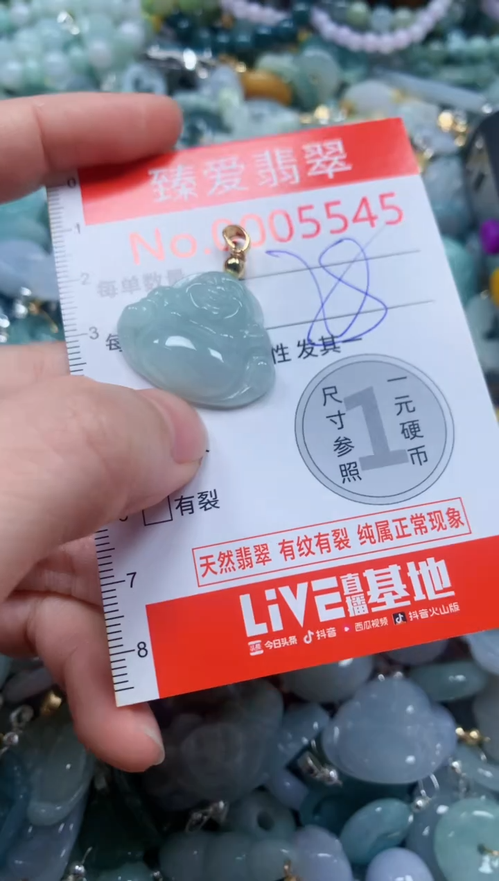 翡翠未镶嵌吊坠(不含链)5545