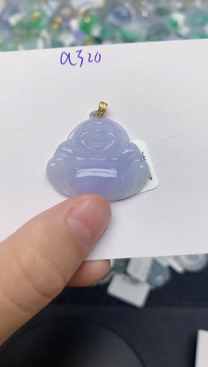 翡翠18K金镶嵌颈饰天然缅甸A货翡翠