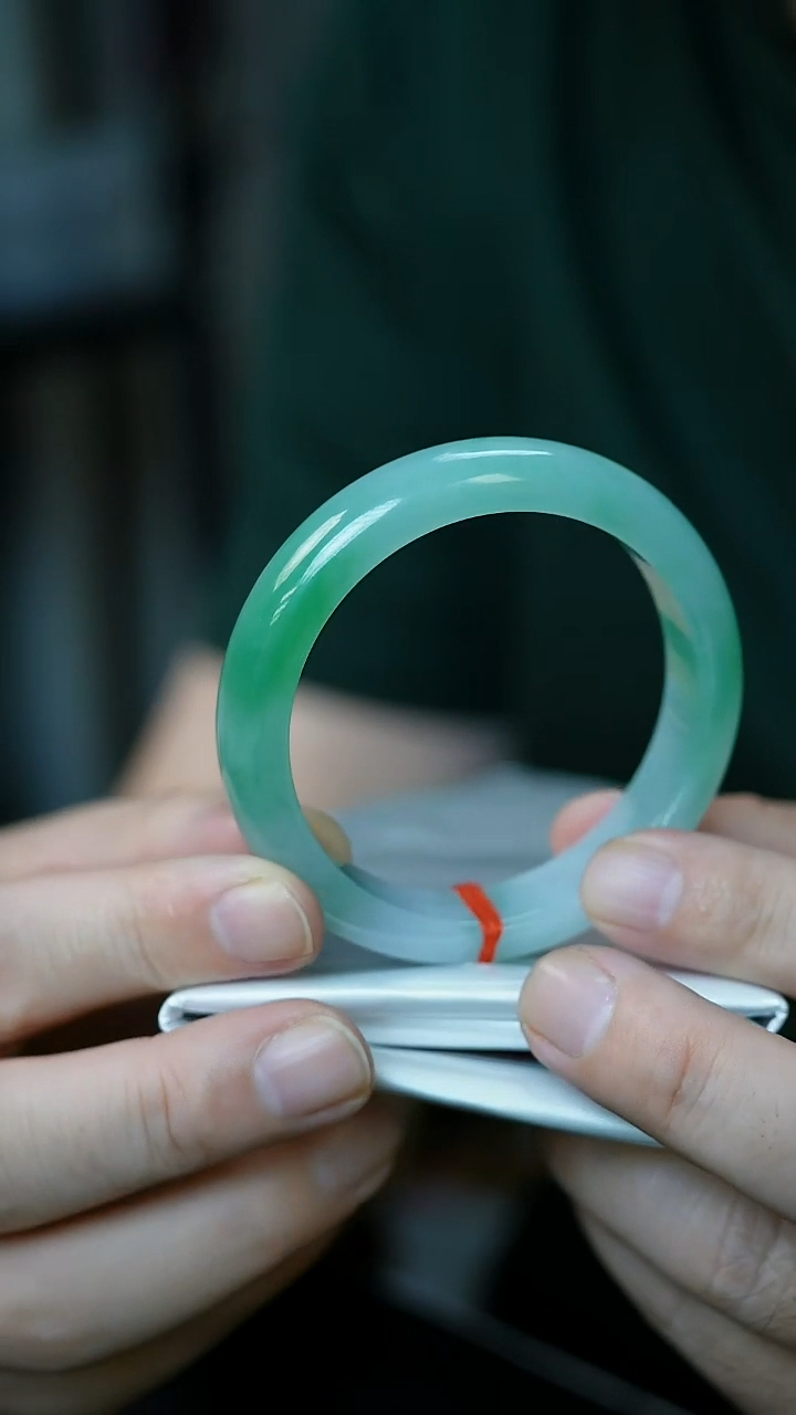 未镶嵌手镯翡翠32号-53.8正圈/D/1