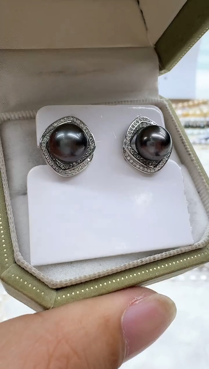 【闪购商品】海水珍珠耳饰银S925镶嵌清货