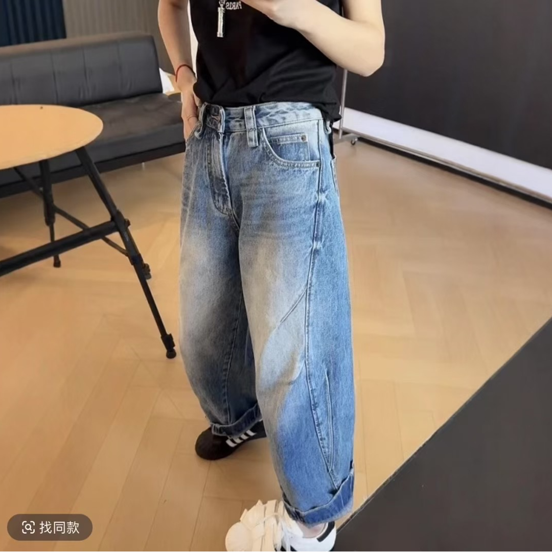Phm秋季新款重工哈伦牛仔裤TYH 2899