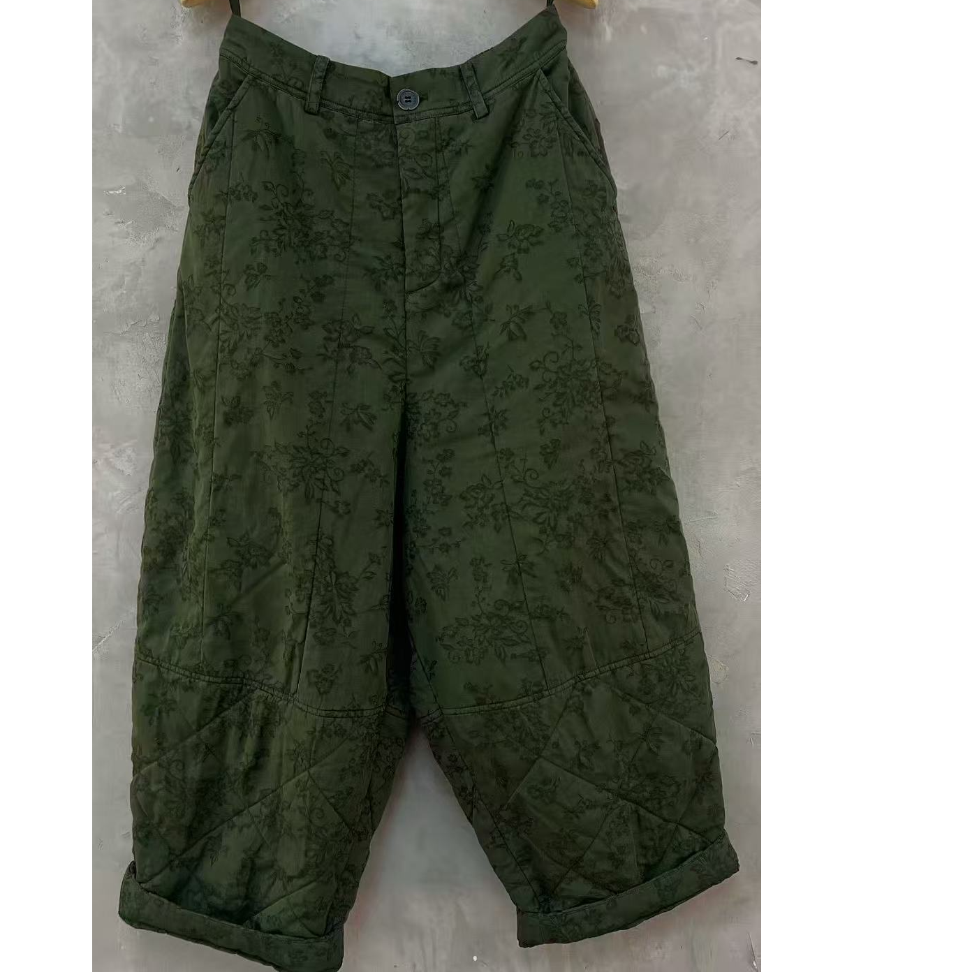 西子分享 3828 古蘭木 提花  休闲百搭 冬季【棉裤】