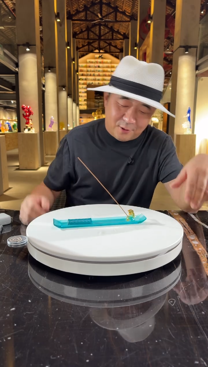 摆件独钓寒江雪艺术香插