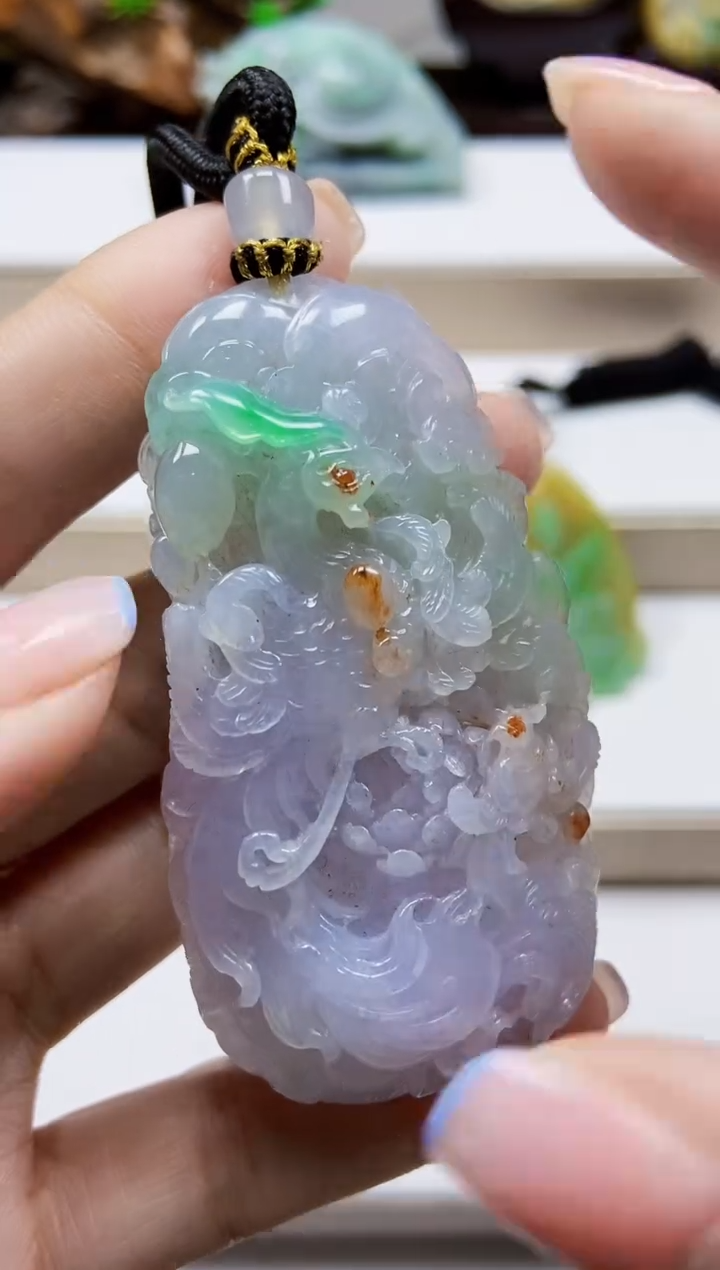 颈饰未镶嵌翡翠翡翠A货