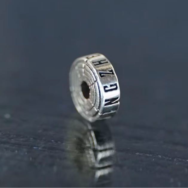 925银银制品 藏式竹节年轮隔片 S925银 葫见HUJIAN出品