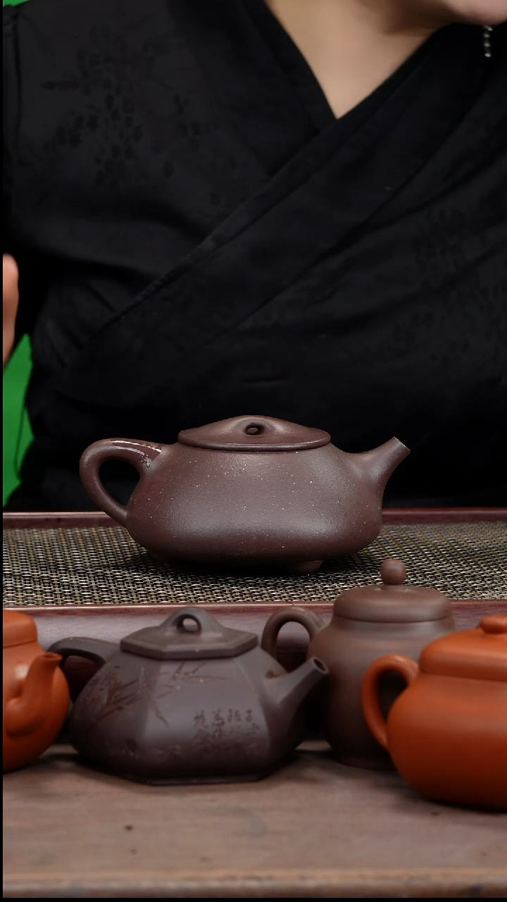 【闪购商品】紫砂茶壶全手工零添加天青泥景舟石瓢