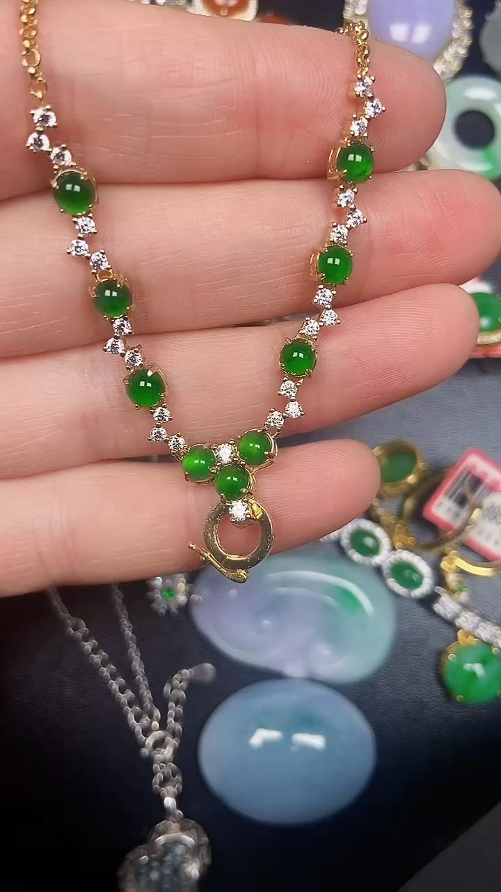 银S925镶嵌戒指翡翠2640