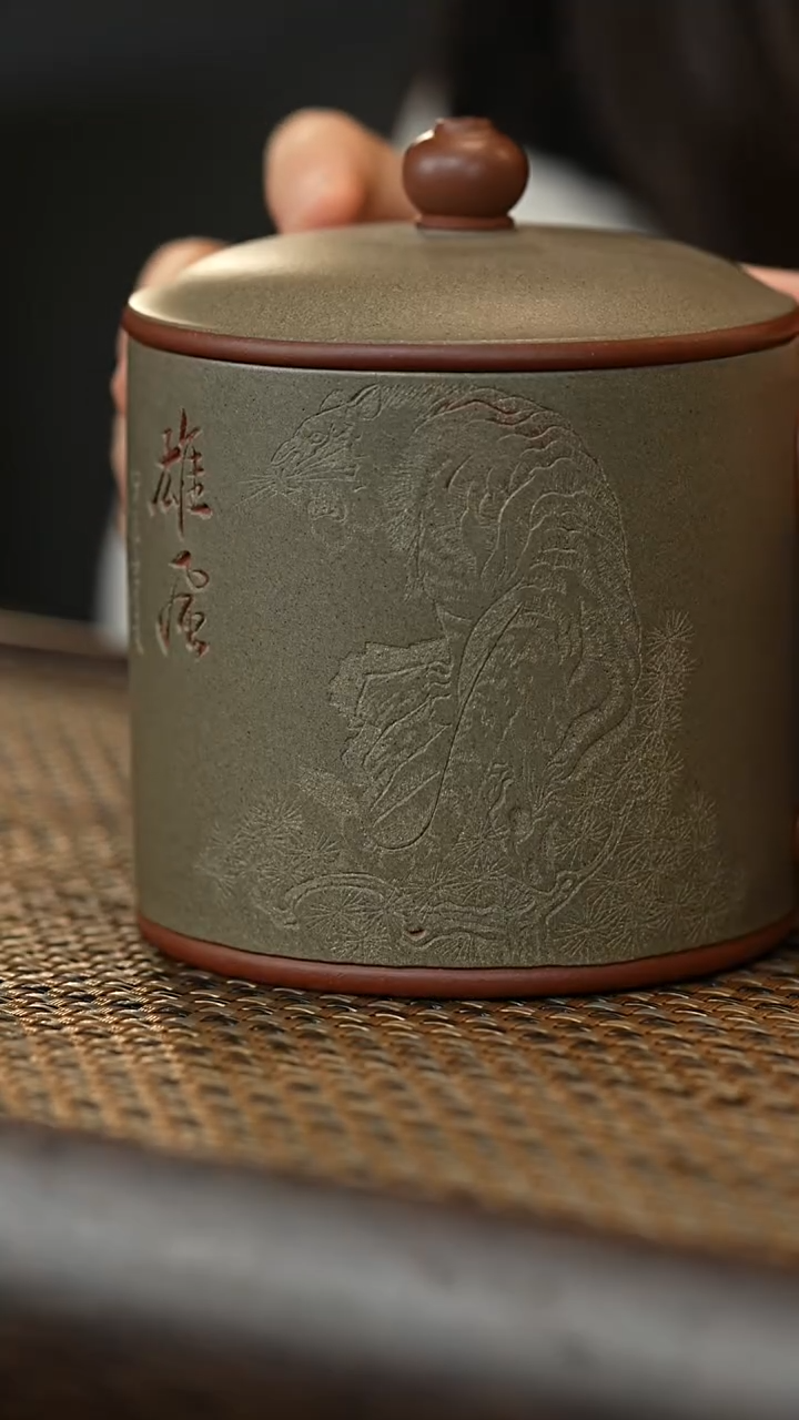【闪购商品】紫砂茶杯威震山河粉浆杯