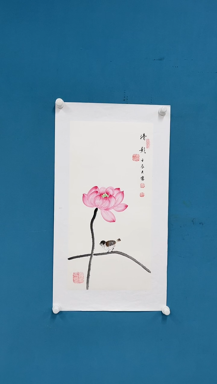 【闪购商品】国画3.7-王夫怀-四尺四开花鸟24