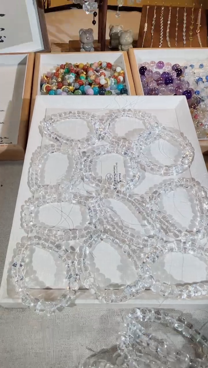 水晶手串未镶嵌SS054多样性发一 颜色微差