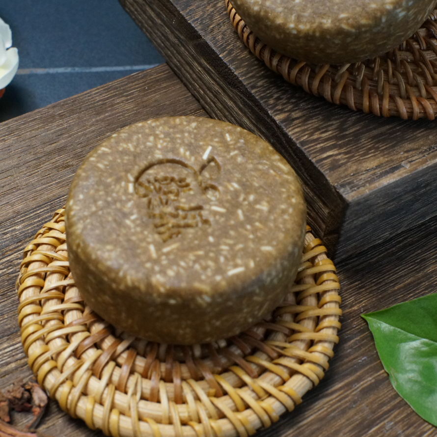 【丹参洗发饼】洗头皂氨基酸草本植物手工皂绿色无硅油清洁油脂溢性