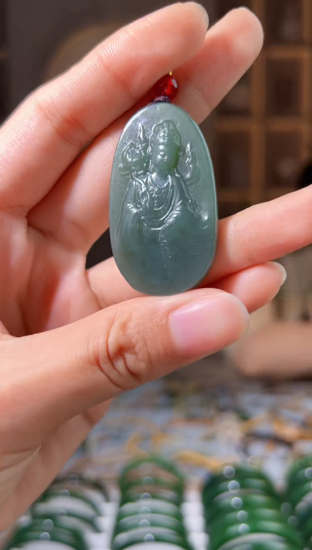 颈饰未镶嵌和田玉拍一发一，拍一发一