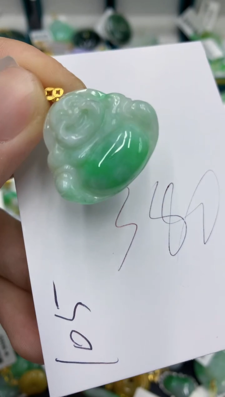 【闪购商品】翡翠颈饰18K金镶嵌翡翠