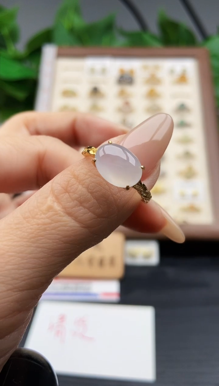 银S925镶嵌戒指翡翠12