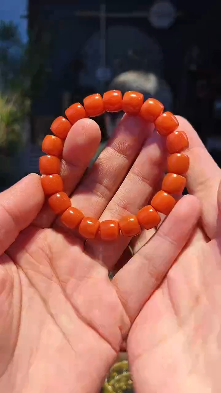 【闪购商品】南红玛瑙手串未镶嵌10+柿子黄