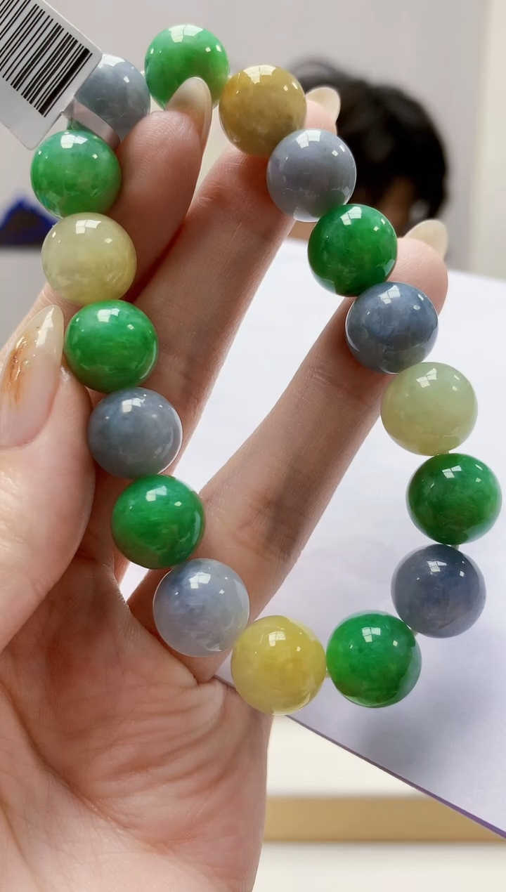 未镶嵌定制翡翠5145jw-毛货手串141