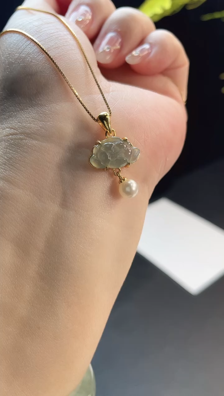 颈饰未镶嵌翡翠莲花-多样性发一