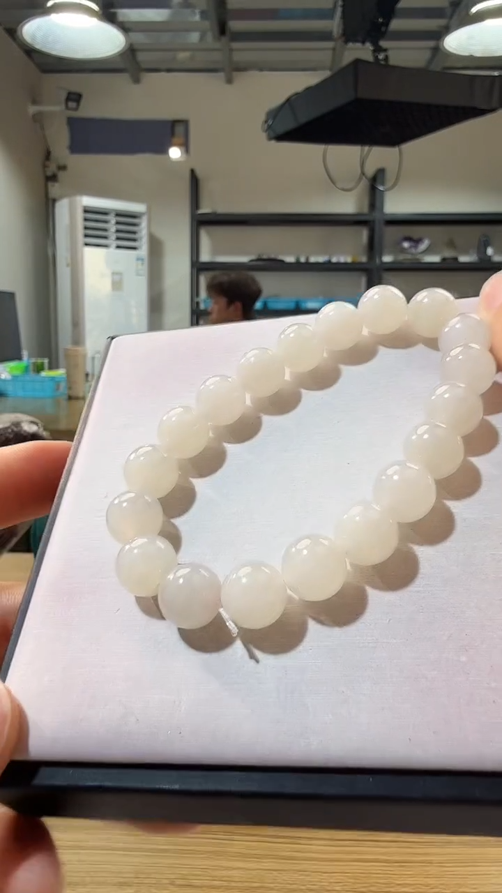 未镶嵌手链和田玉优0106 约9mm