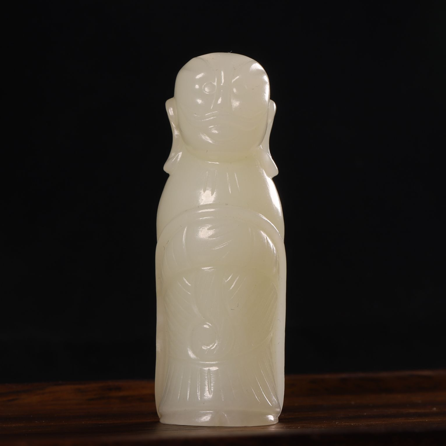 清  和田玉《龙》挂件，龙王，生肖龙，古玉，老玉。