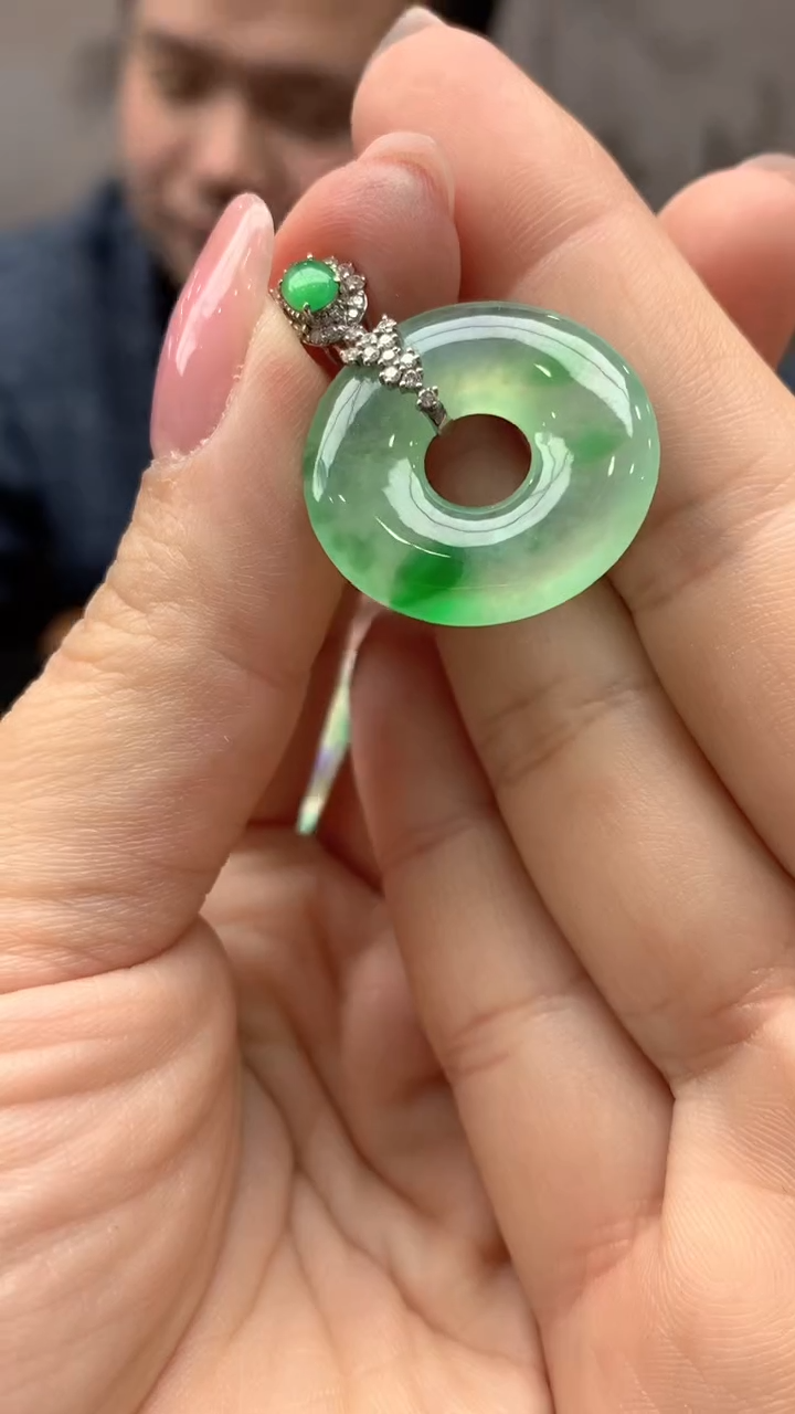 【闪购商品】翡翠颈饰18K金镶嵌310-天然翡翠