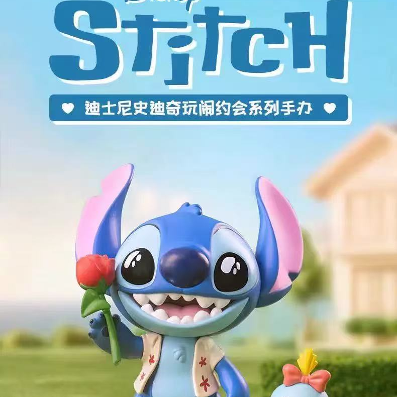 (小趴蛋代拆）迪士尼史迪奇玩闹约会系列手办