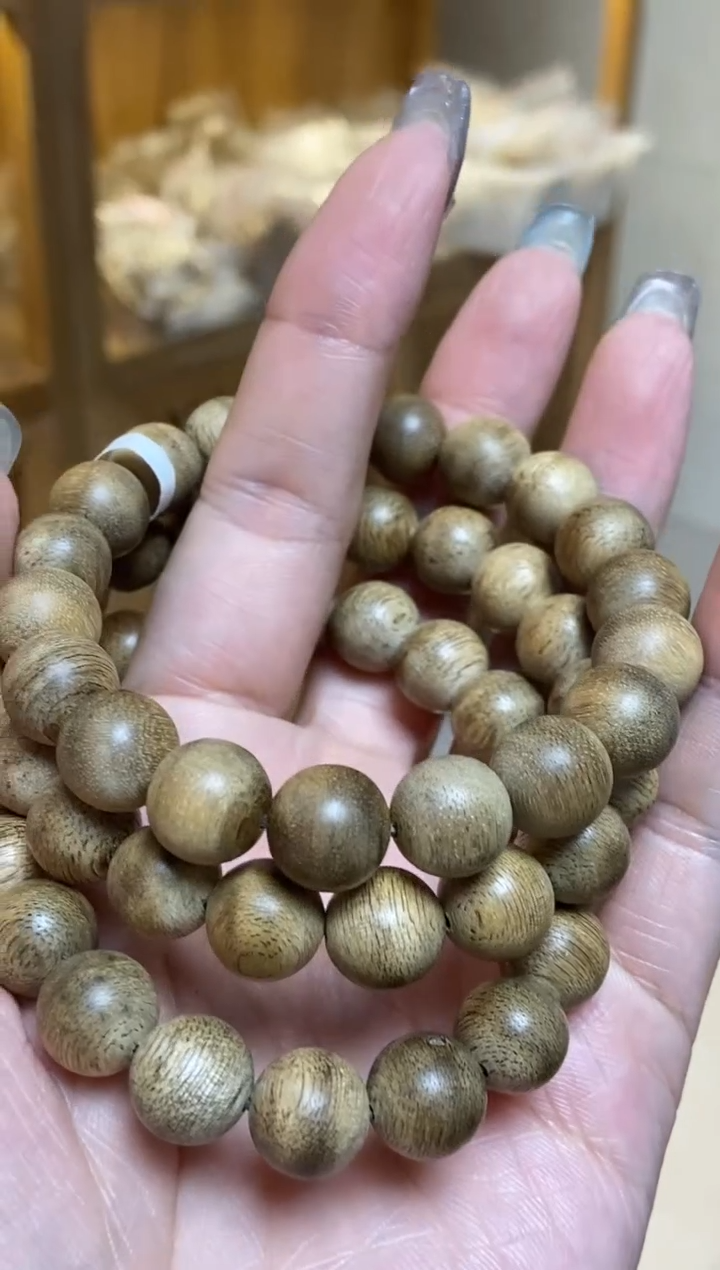 【闪购商品】手串沉香 达拉干圆珠单圈1.1多样性发其一