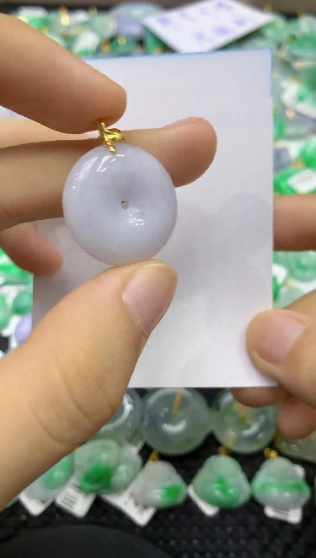 颈饰未镶嵌翡翠天然缅甸翡翠A货