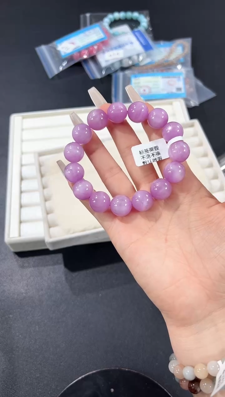 未镶嵌锂辉石手串17e多样性发其一【1条】默认微瑕