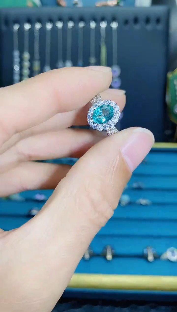 【闪购商品】托帕石戒指银S925镶嵌1121