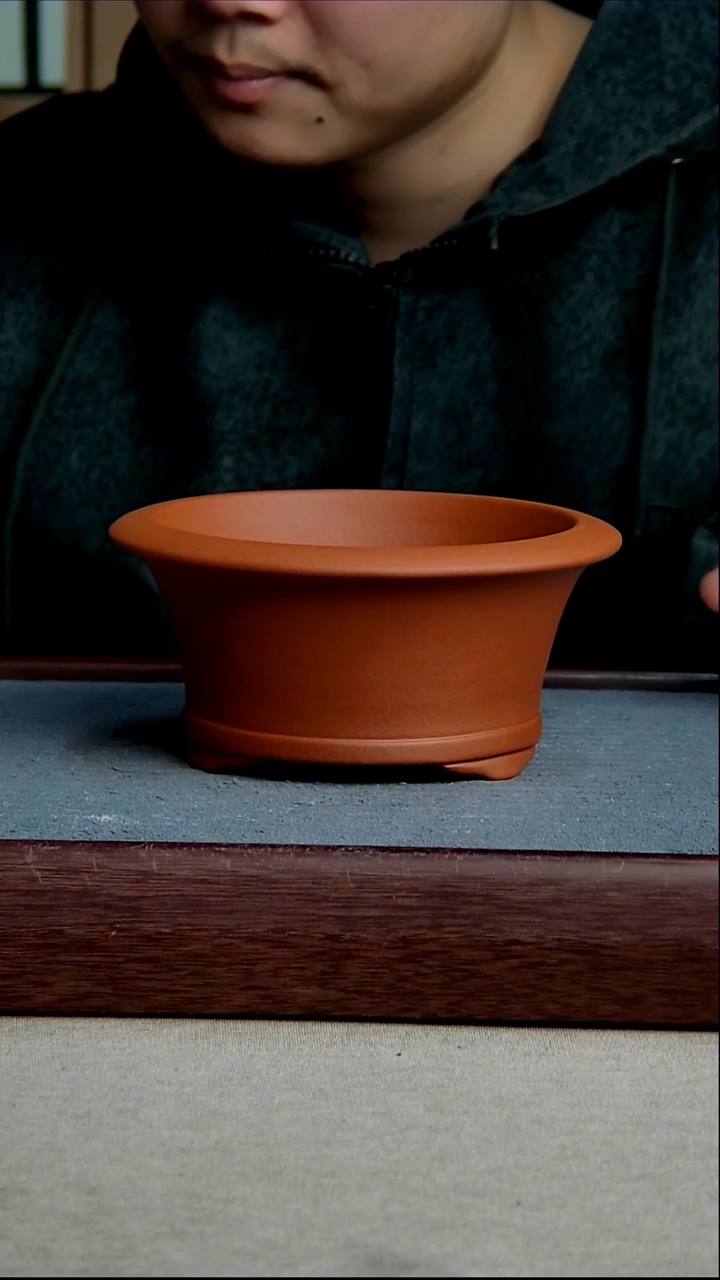 紫砂花盆14.5*7.5内径紫砂花盆