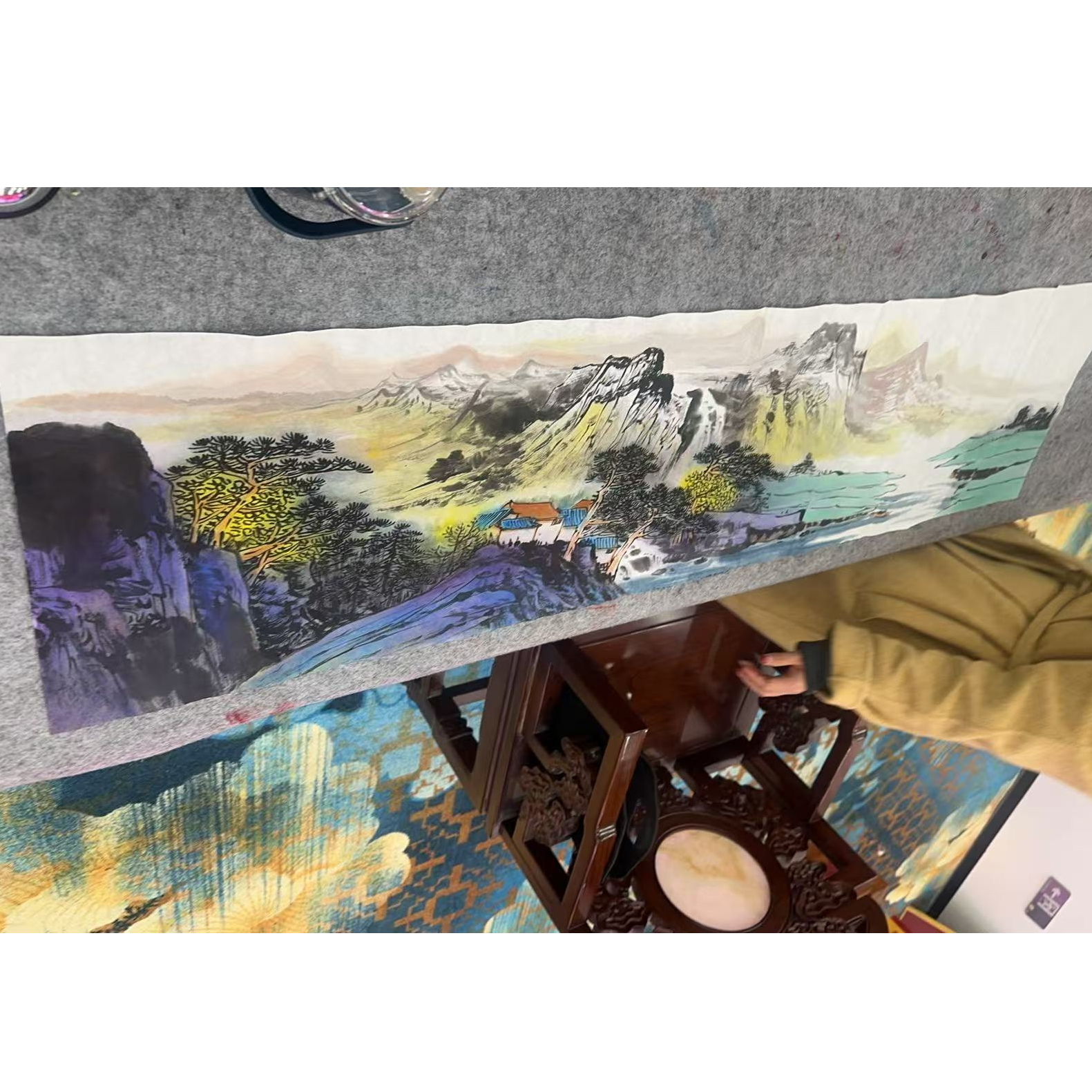 橱窗展示/暮雨文化/书法绘画/苏珊老师国画/有证书2