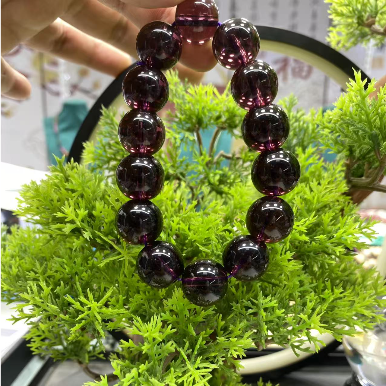 A044 16mm紫手链时尚百搭