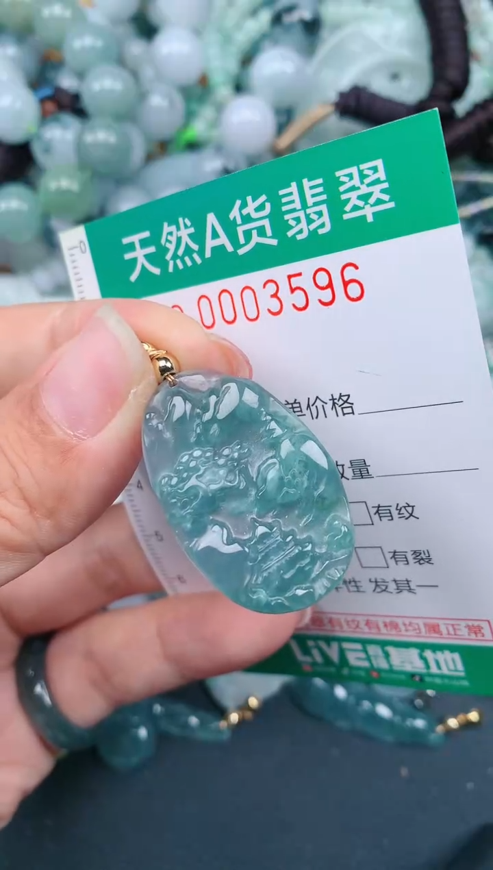 翡翠未镶嵌颈饰.0003596