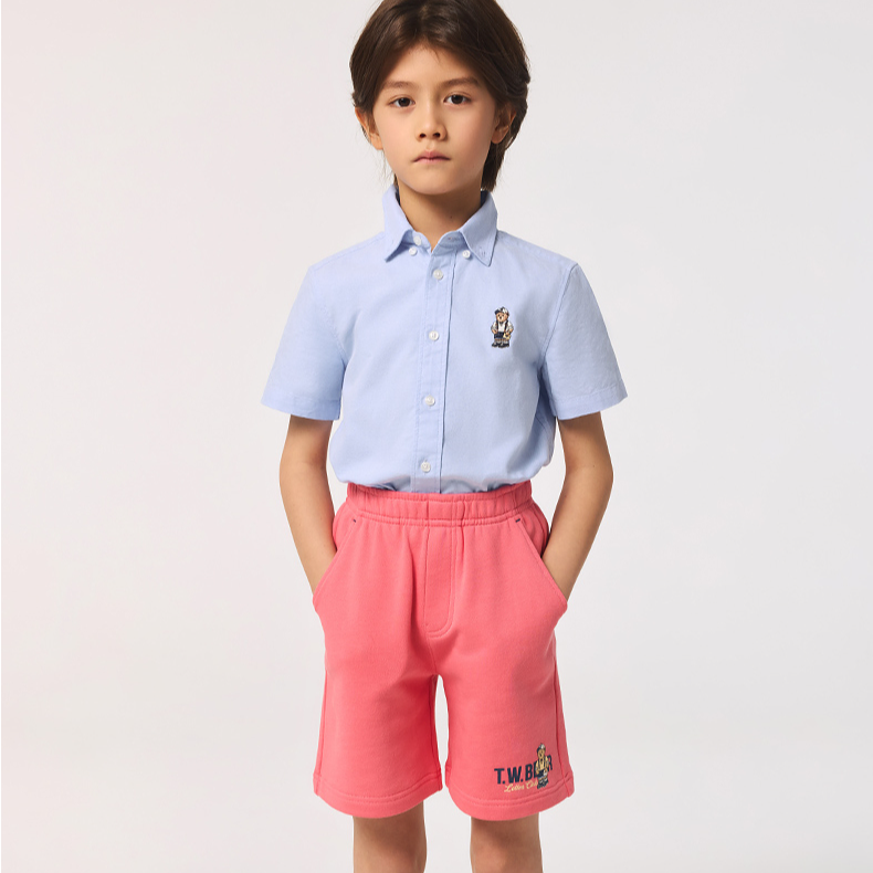 TeenieWeenie Kids小熊童装25休闲百搭纯棉针织短裤TKTM256306N