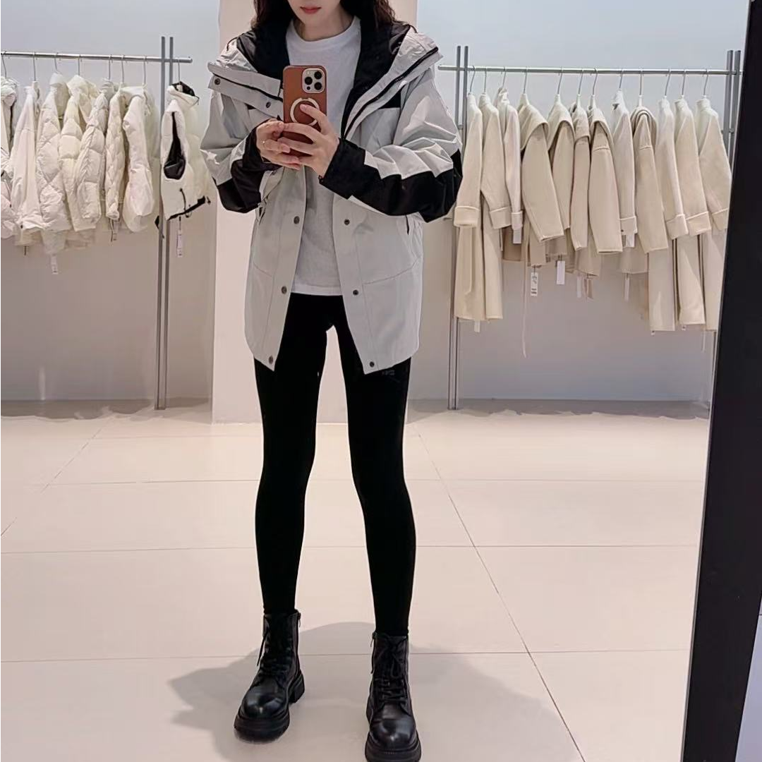 打底裤-W1973时尚保暖加绒高弹云感瑜伽裤